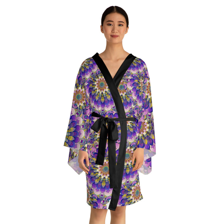 Mandala Kimono Robe - Colorful Floral Art All Over Prints - Blululi