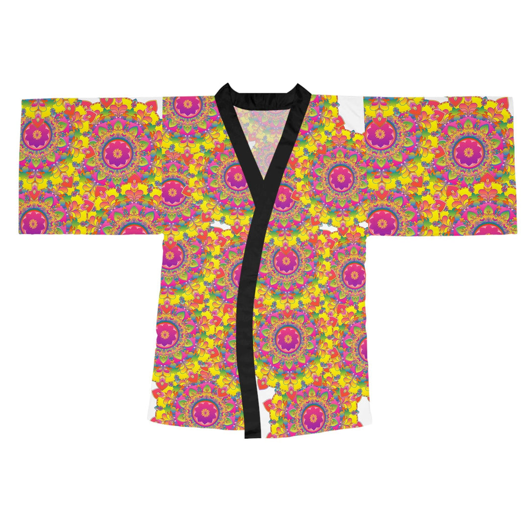 Mandala Kimono Robe - Colorful Floral Art All Over Prints - Blululi