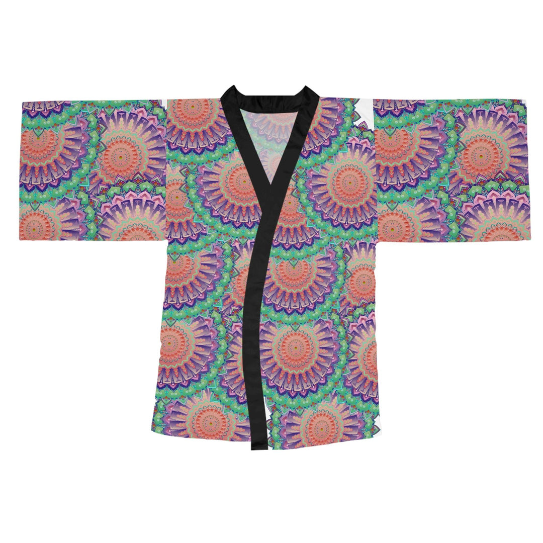 Mandala Kimono Robe - Colorful Hand Drawn Art All Over Prints - Blululi