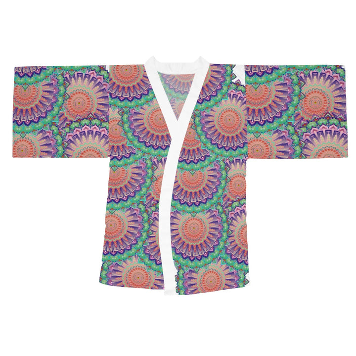 Mandala Kimono Robe - Colorful Hand Drawn Art All Over Prints - Blululi