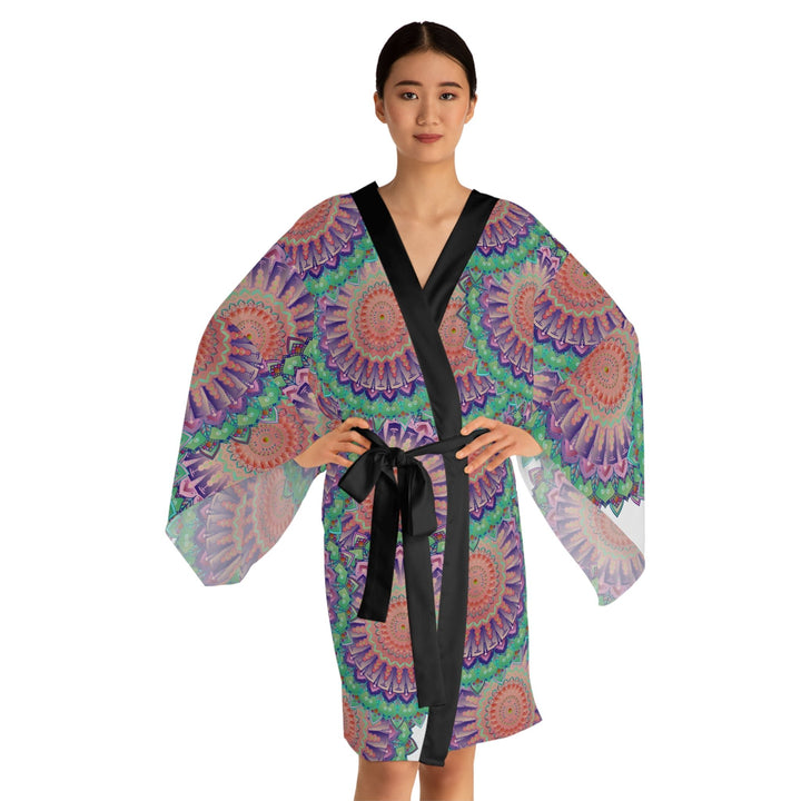 Mandala Kimono Robe - Colorful Hand Drawn Art All Over Prints - Blululi