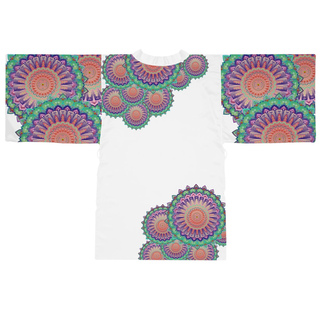 Mandala Kimono Robe - Colorful Hand Drawn Art All Over Prints - Blululi