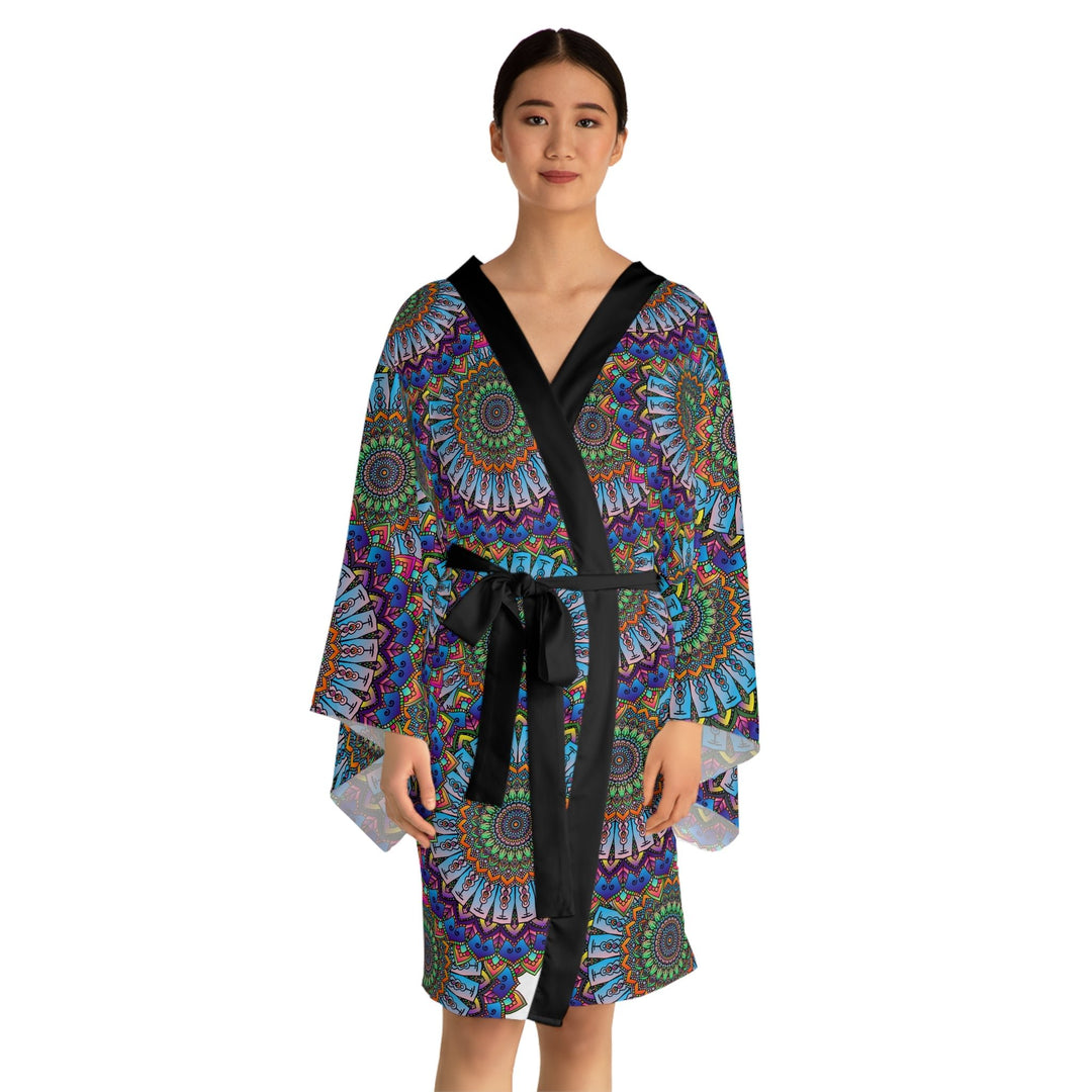 Mandala Kimono Robe - Colorful & Intricate All Over Prints - Blululi