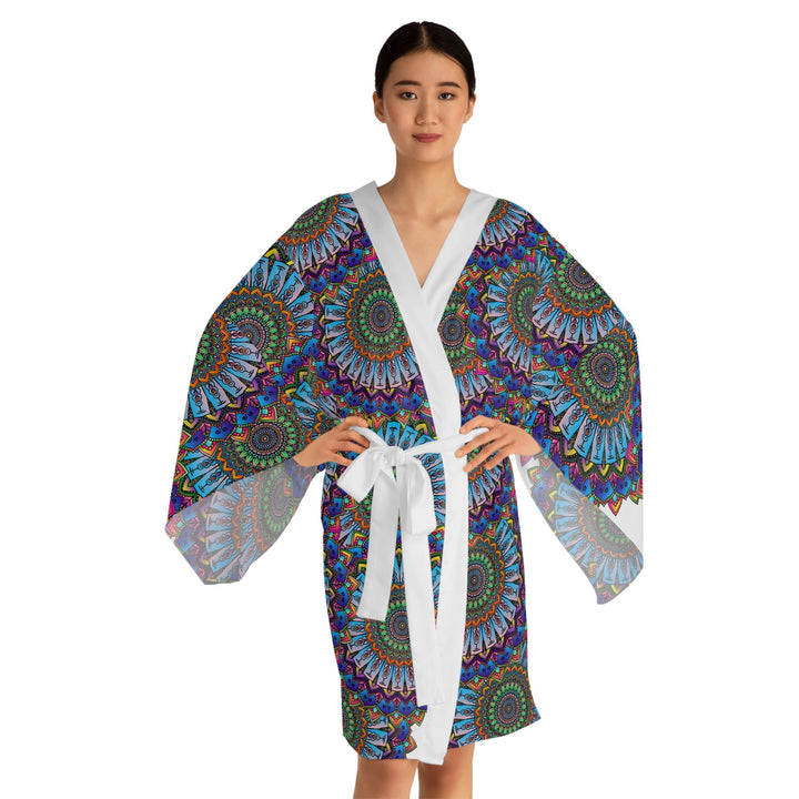 Mandala Kimono Robe - Colorful & Intricate All Over Prints - Blululi