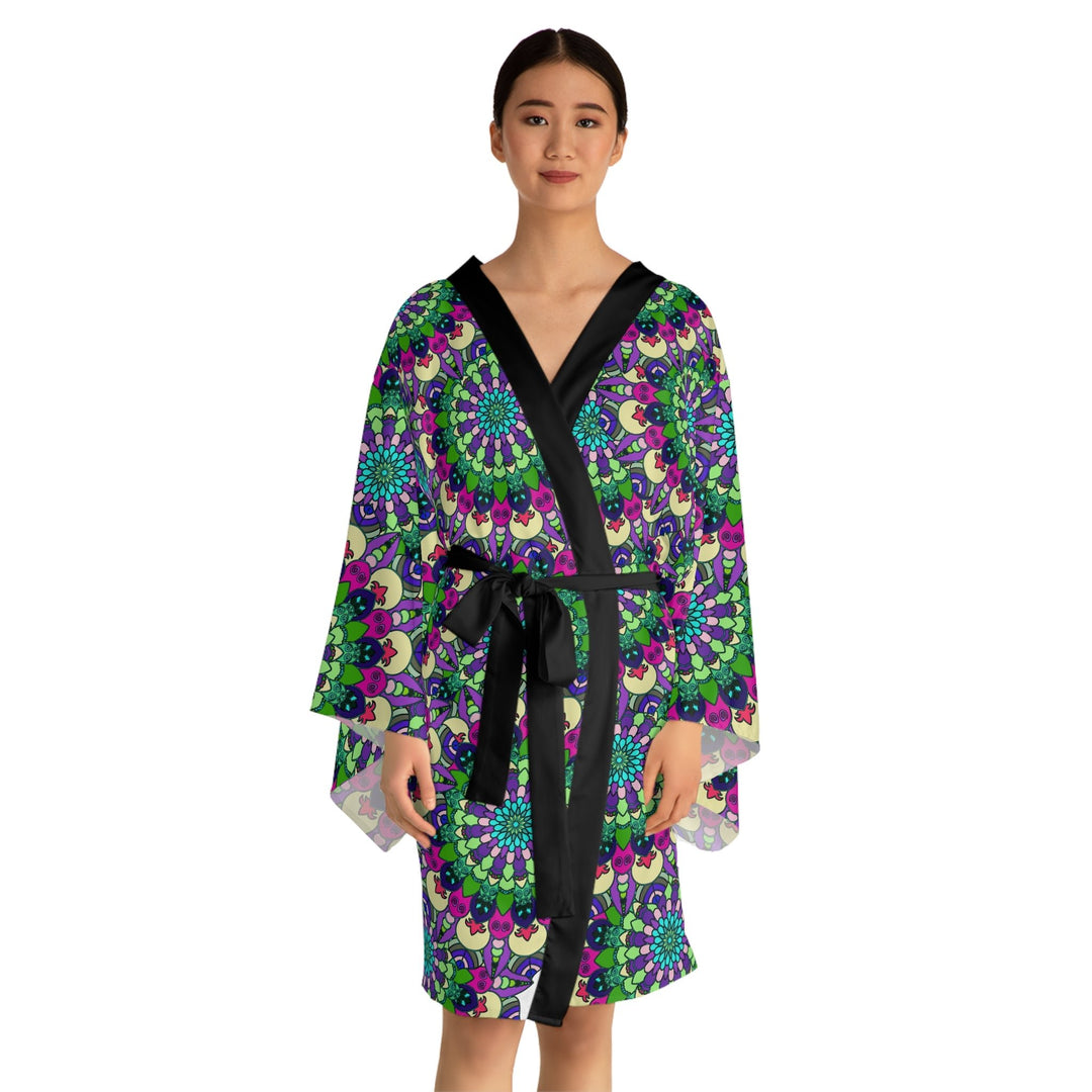 Mandala Kimono Robe - Colorful & Intricate All Over Prints - Blululi