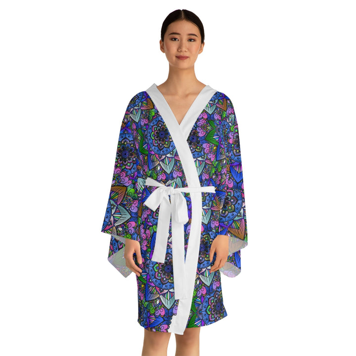 Mandala Kimono Robe - Colorful & Intricate All Over Prints - Blululi