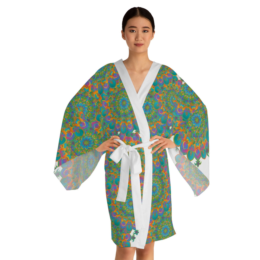 Mandala Kimono Robe - Colorful & Intricate All Over Prints - Blululi