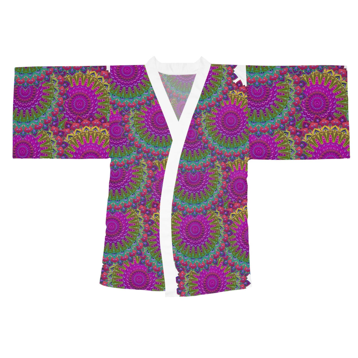 Mandala Kimono Robe - Colorful & Intricate All Over Prints - Blululi