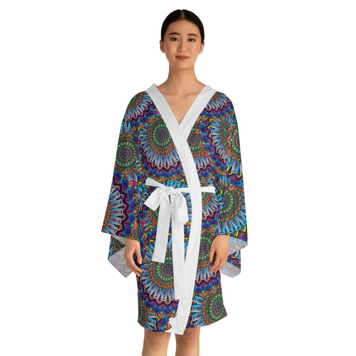 Mandala Kimono Robe - Colorful & Intricate All Over Prints - Blululi