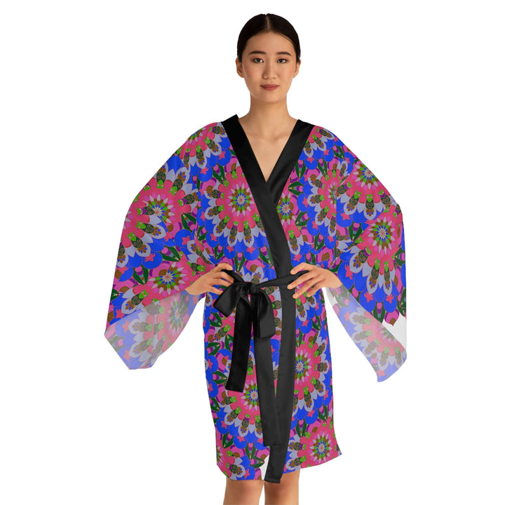 Mandala Kimono Robe - Colorful & Intricate All Over Prints - Blululi