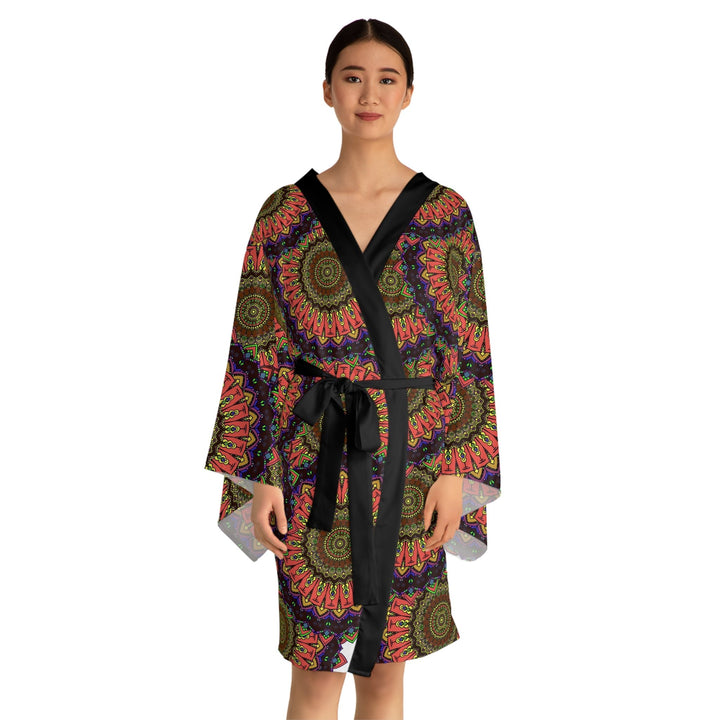 Mandala Kimono Robe - Colorful & Intricate All Over Prints - Blululi