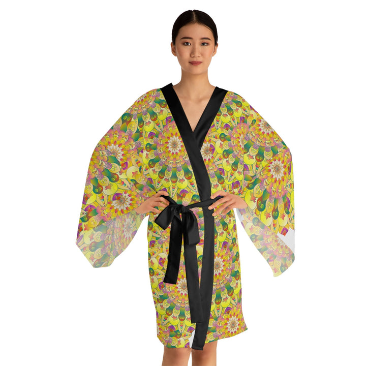 Mandala Kimono Robe - Colorful & Intricate All Over Prints - Blululi