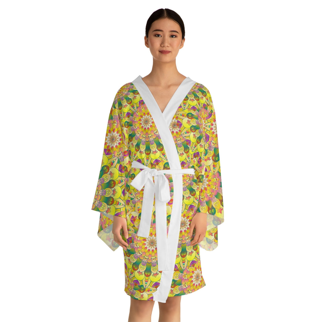 Mandala Kimono Robe - Colorful & Intricate All Over Prints - Blululi