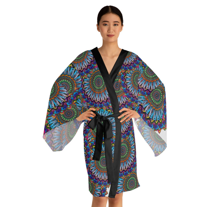 Mandala Kimono Robe - Colorful & Intricate All Over Prints - Blululi