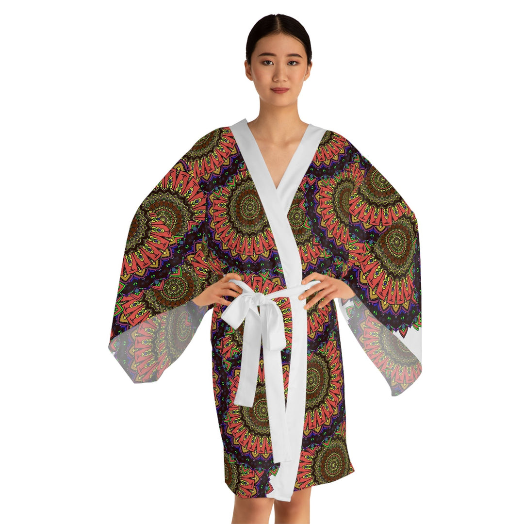 Mandala Kimono Robe - Colorful & Intricate All Over Prints - Blululi