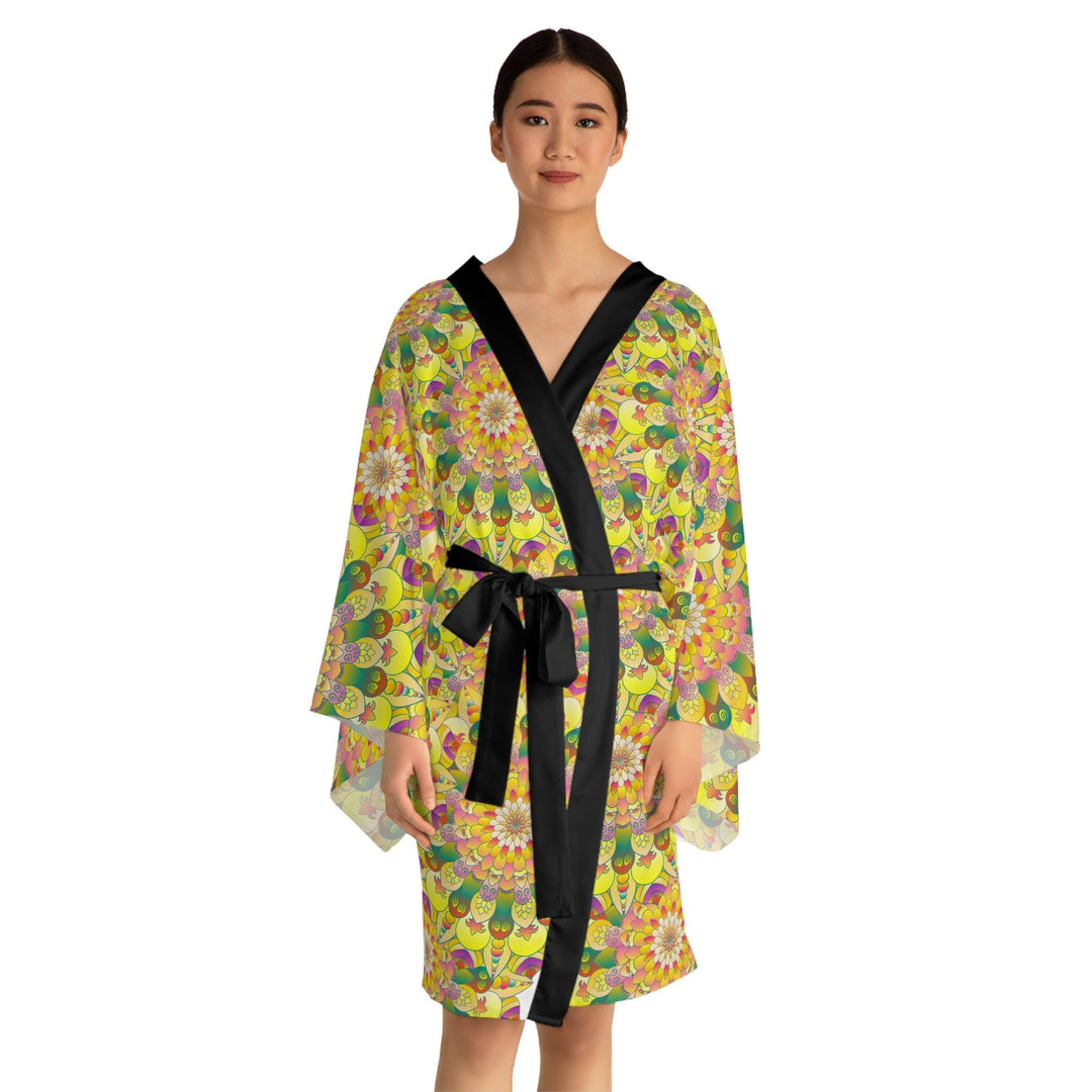 Mandala Kimono Robe - Colorful & Intricate All Over Prints - Blululi