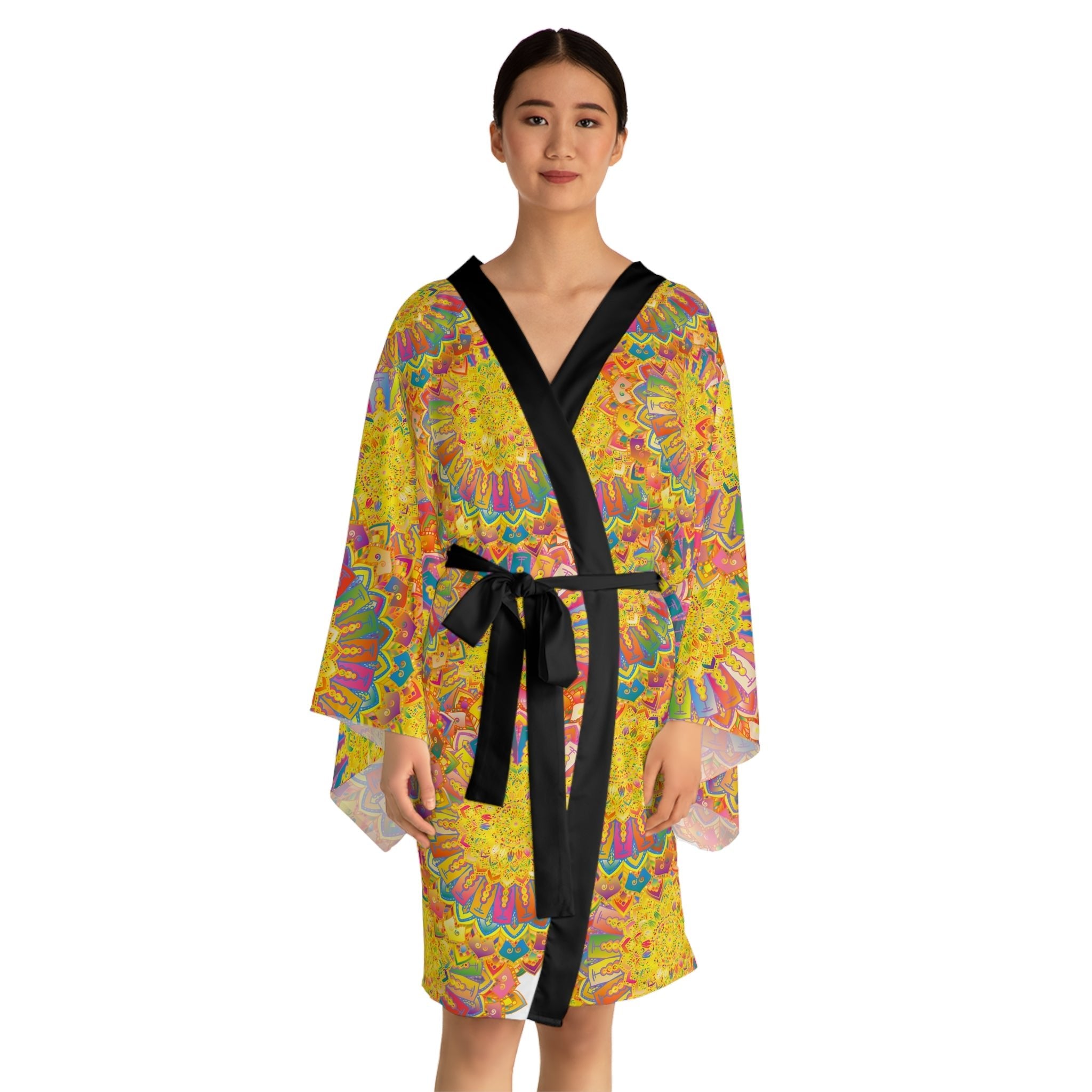 Mandala Kimono Robe - Colorful & Intricate All Over Prints - Blululi