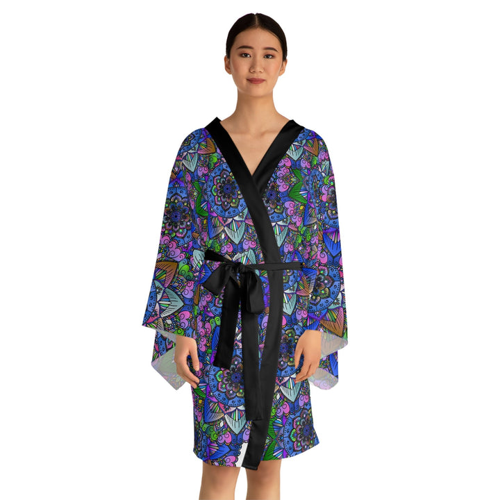 Mandala Kimono Robe - Colorful & Intricate All Over Prints - Blululi