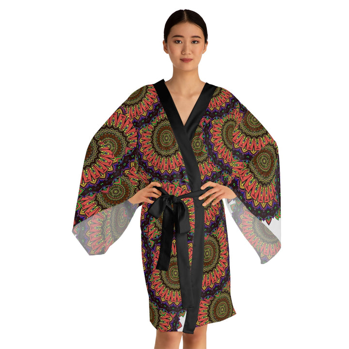 Mandala Kimono Robe - Colorful & Intricate All Over Prints - Blululi