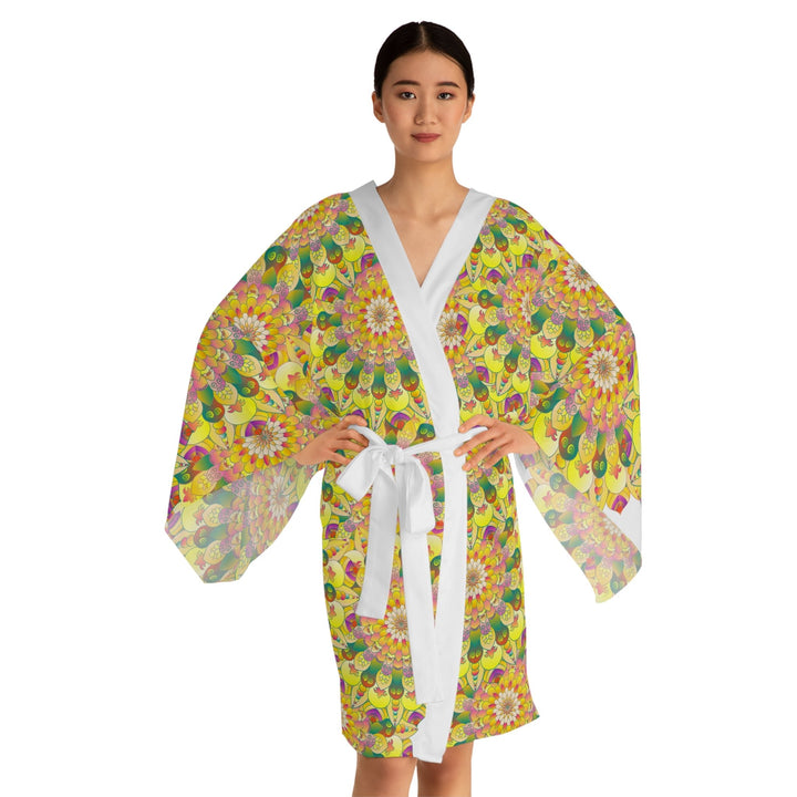 Mandala Kimono Robe - Colorful & Intricate All Over Prints - Blululi