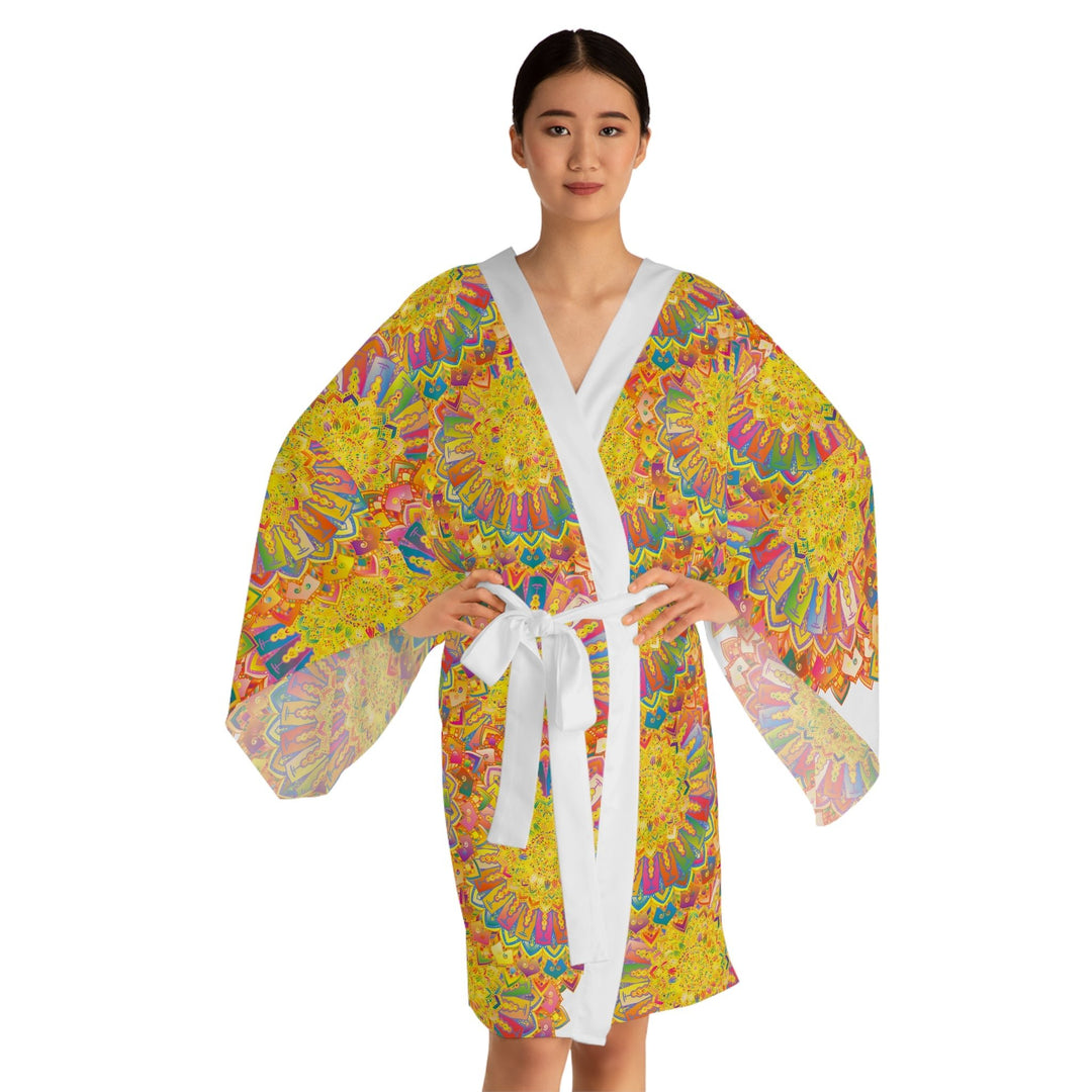 Mandala Kimono Robe - Colorful & Intricate All Over Prints - Blululi