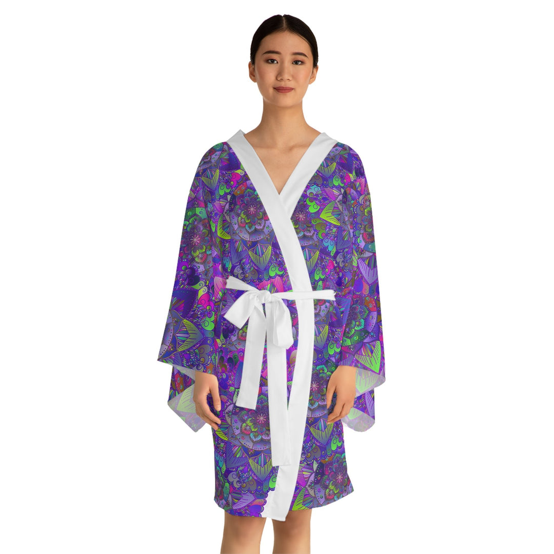 Mandala Kimono Robe - Colorful Peace & Tranquility All Over Prints - Blululi