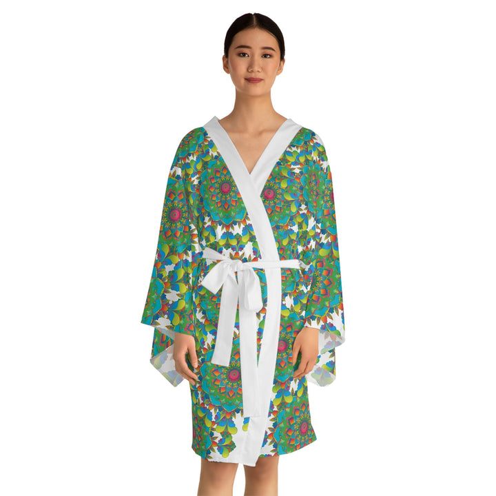 Mandala Kimono Robe - Colorful & Peaceful All Over Prints - Blululi