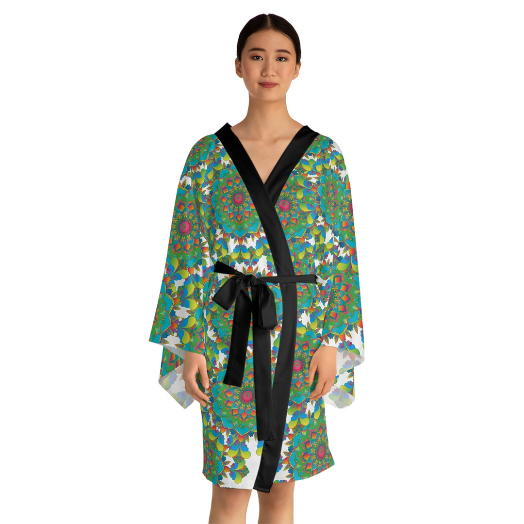 Mandala Kimono Robe - Colorful & Peaceful All Over Prints - Blululi