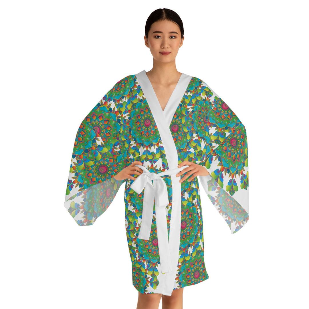 Mandala Kimono Robe - Colorful & Peaceful All Over Prints - Blululi