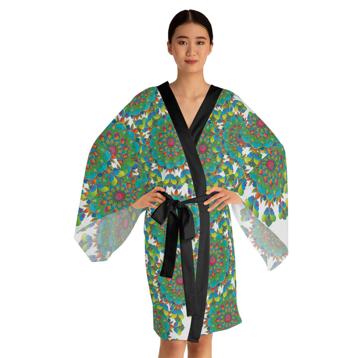 Mandala Kimono Robe - Colorful & Peaceful All Over Prints - Blululi