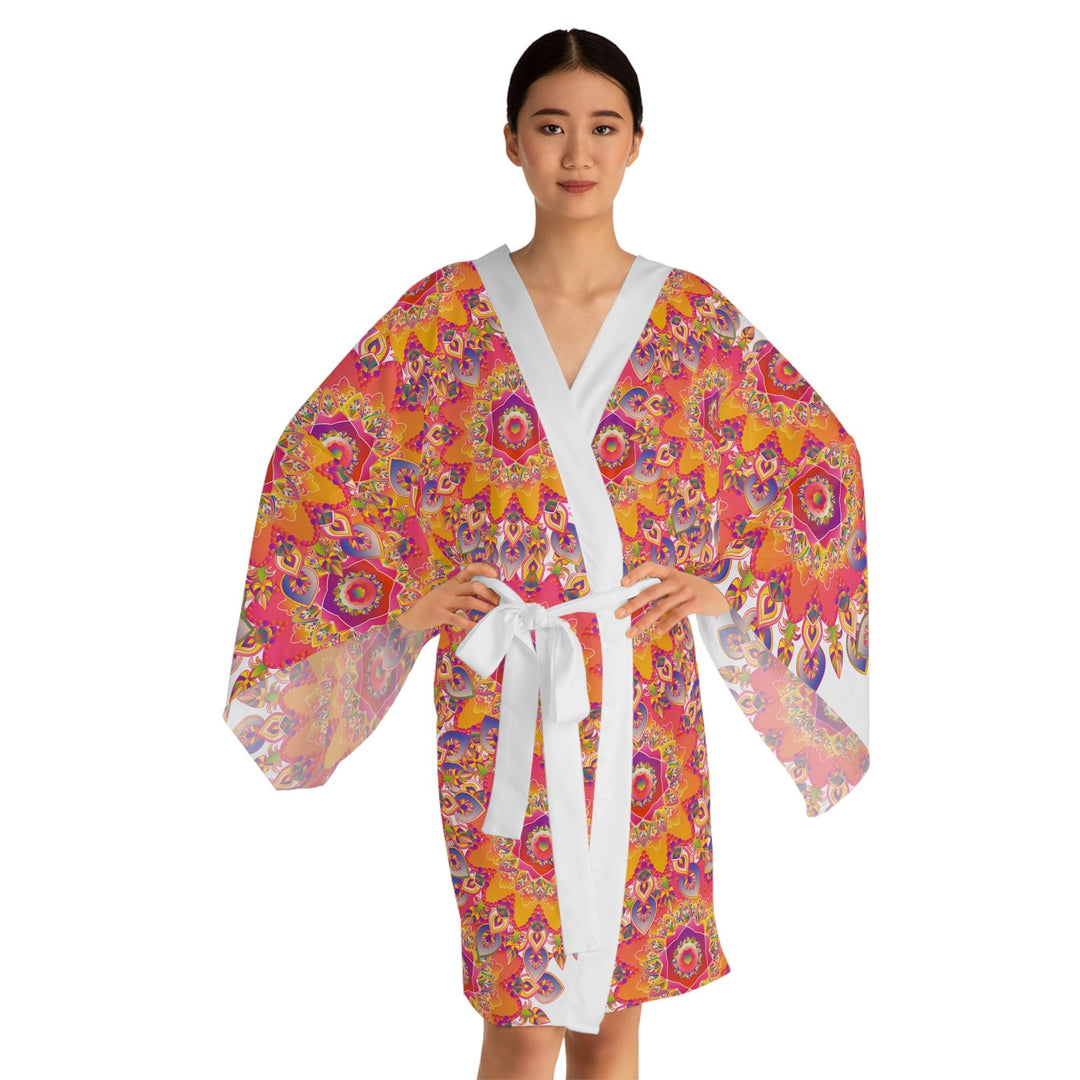 Mandala Kimono Robe - Colorful Spiritual Art All Over Prints - Blululi