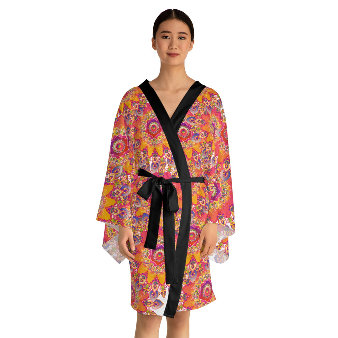 Mandala Kimono Robe - Colorful Spiritual Art All Over Prints - Blululi