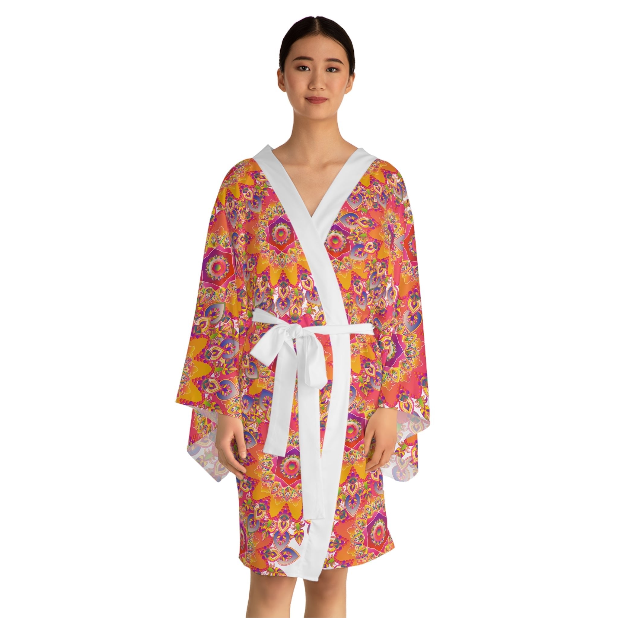 Mandala Kimono Robe - Colorful Spiritual Art All Over Prints - Blululi