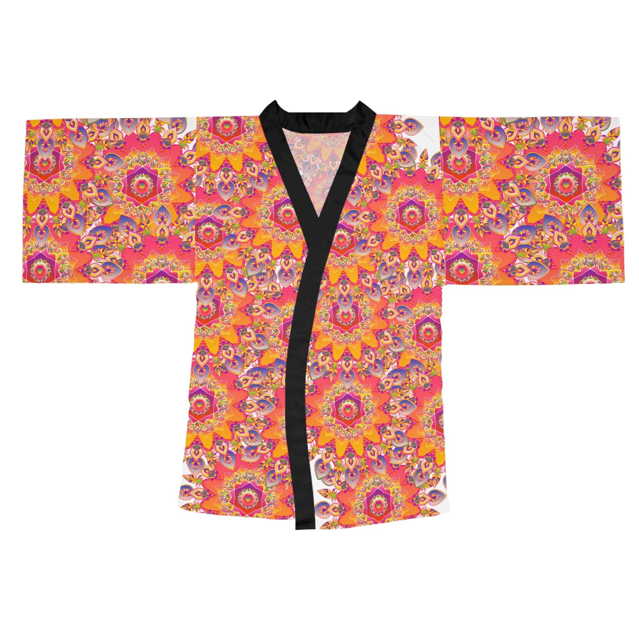 Mandala Kimono Robe - Colorful Spiritual Art All Over Prints - Blululi