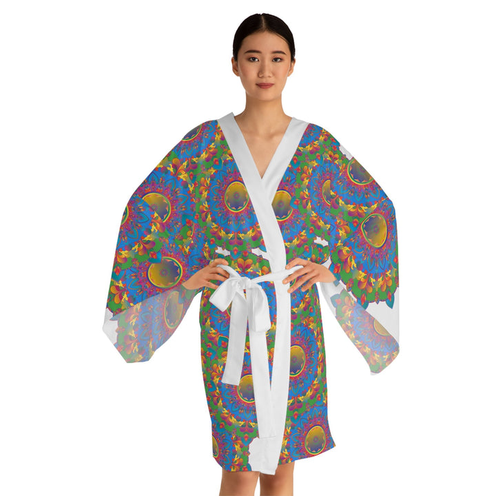 Mandala Kimono Robe - Psychedelic Art All Over Prints - Blululi