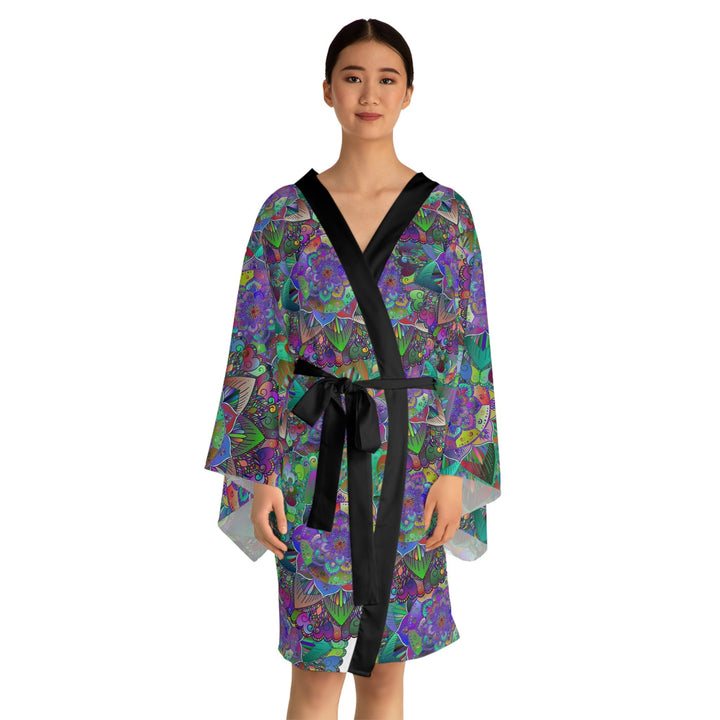 Mandala Kimono Robe - Psychedelic Art All Over Prints - Blululi