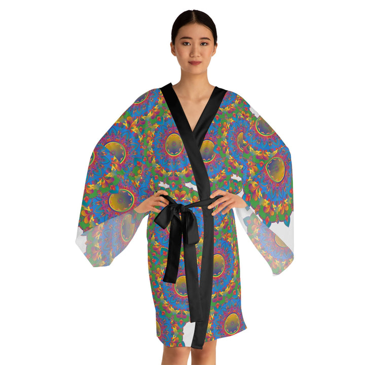 Mandala Kimono Robe - Psychedelic Art All Over Prints - Blululi