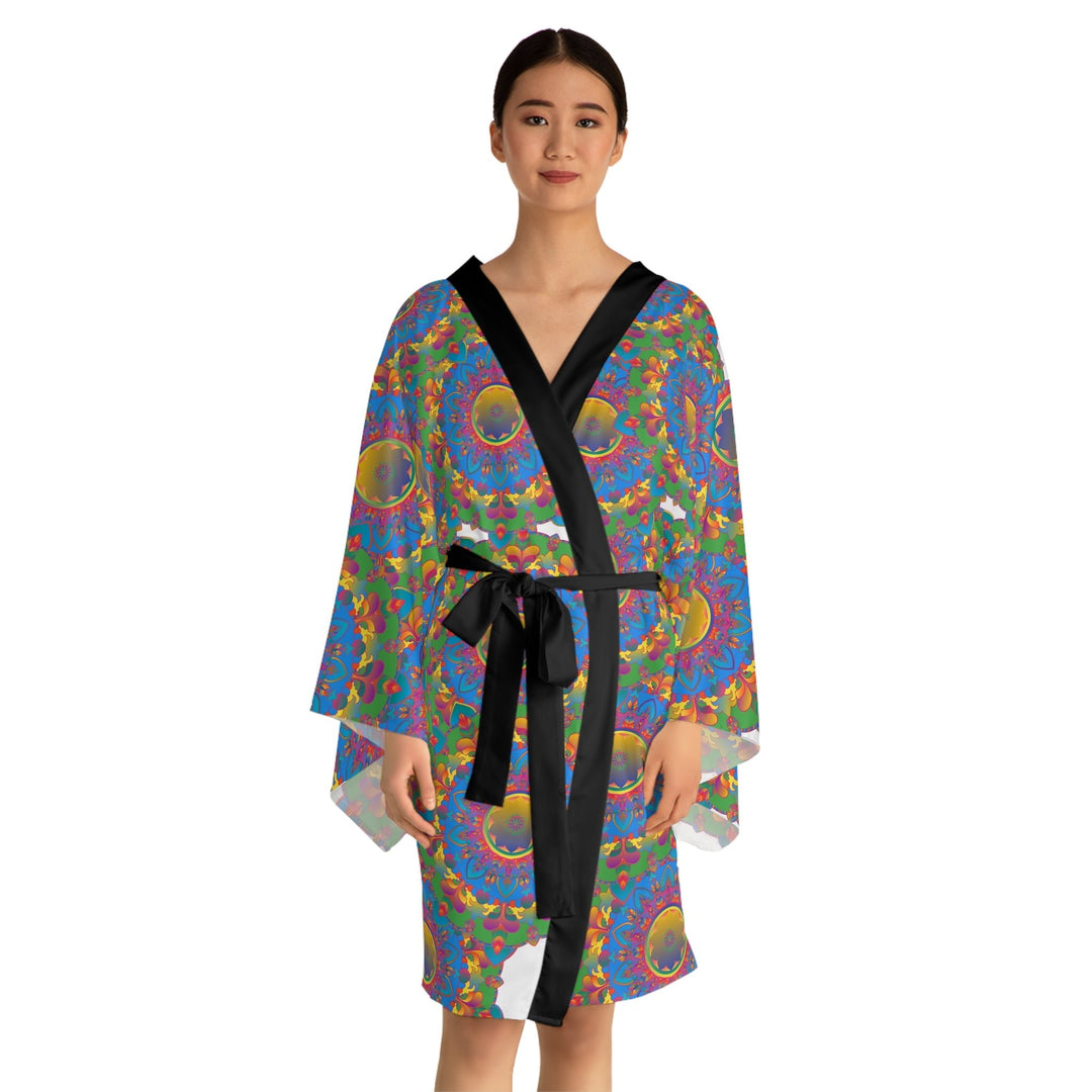 Mandala Kimono Robe - Psychedelic Art All Over Prints - Blululi