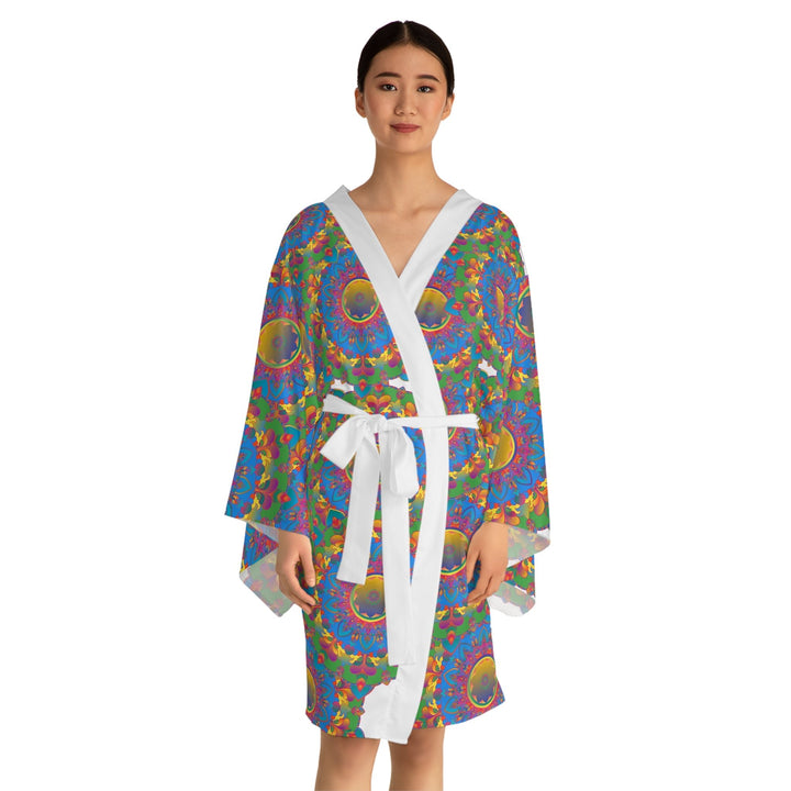 Mandala Kimono Robe - Psychedelic Art All Over Prints - Blululi