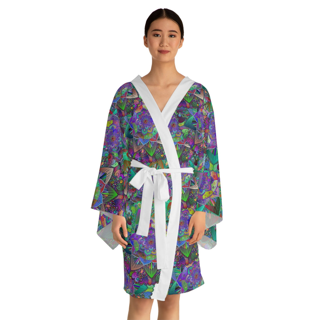 Mandala Kimono Robe - Psychedelic Art All Over Prints - Blululi