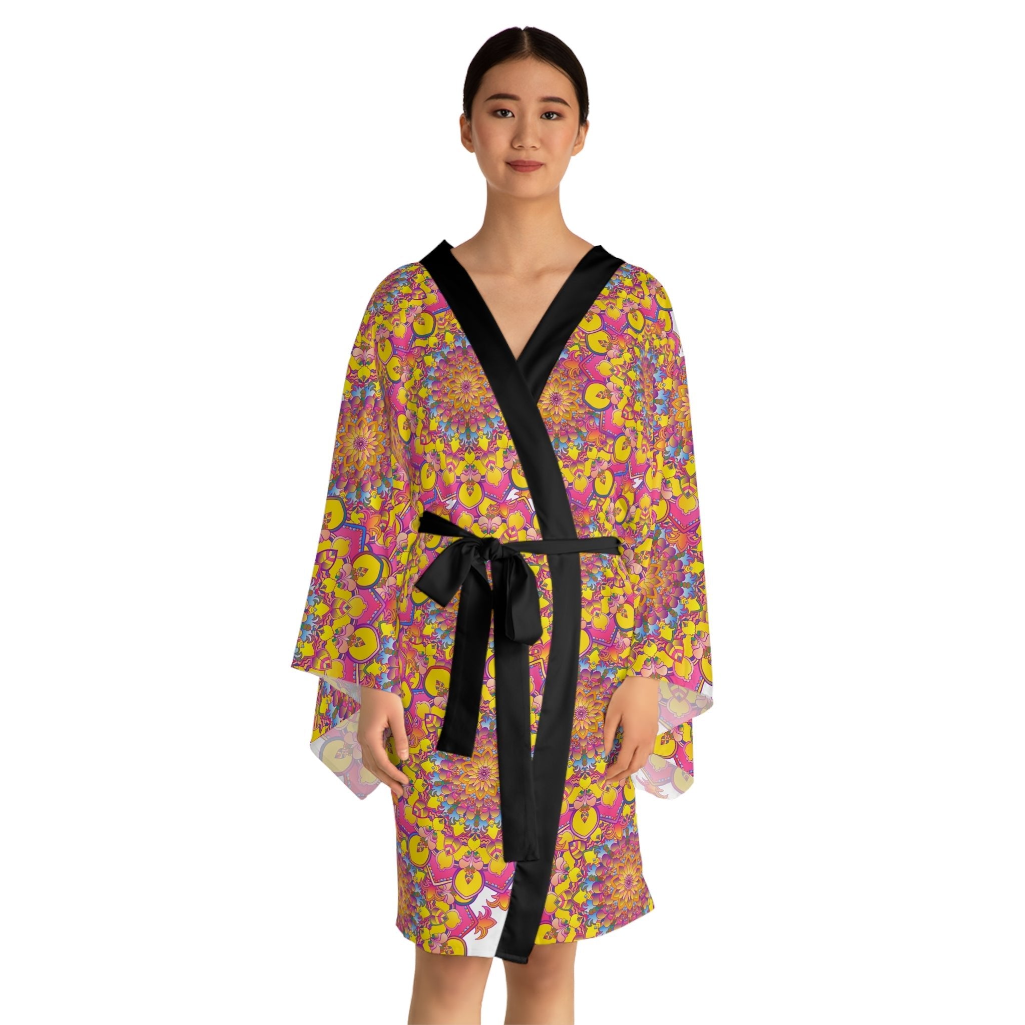 Mandala Kimono Robe - Spiritual & Colorful All Over Prints - Blululi