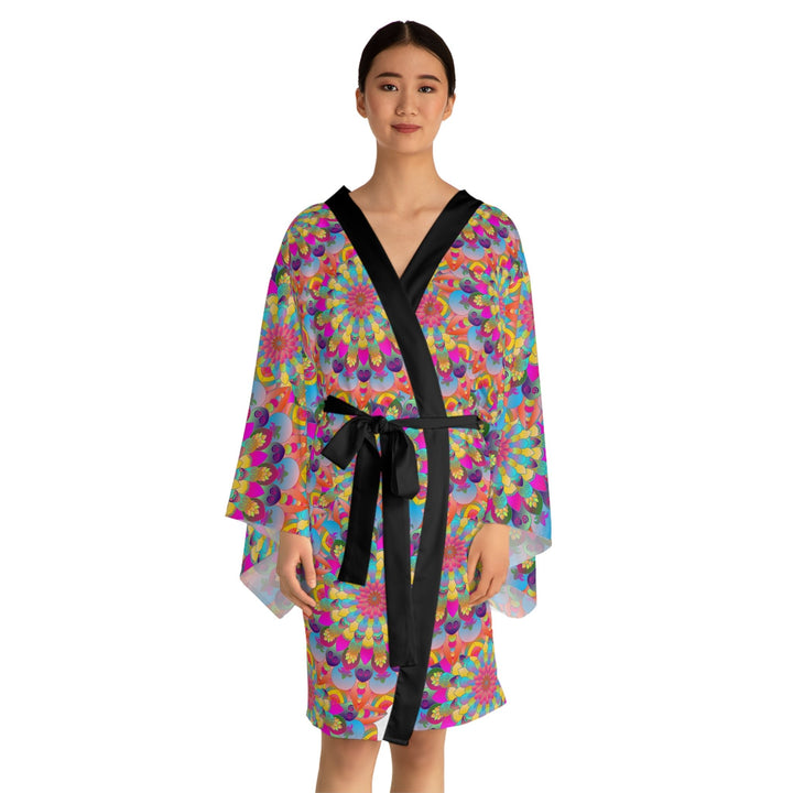 Mandala Kimono Robe - Spiritual & Colorful All Over Prints - Blululi