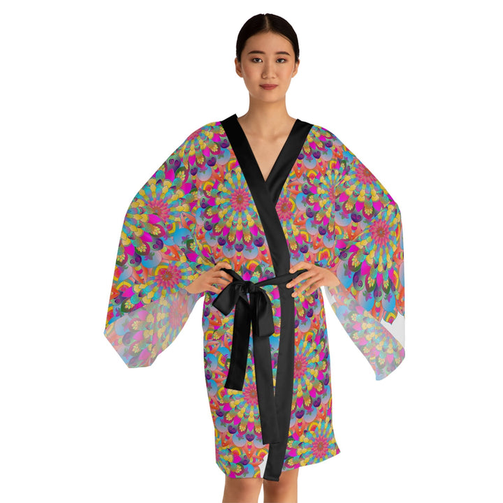 Mandala Kimono Robe - Spiritual & Colorful All Over Prints - Blululi