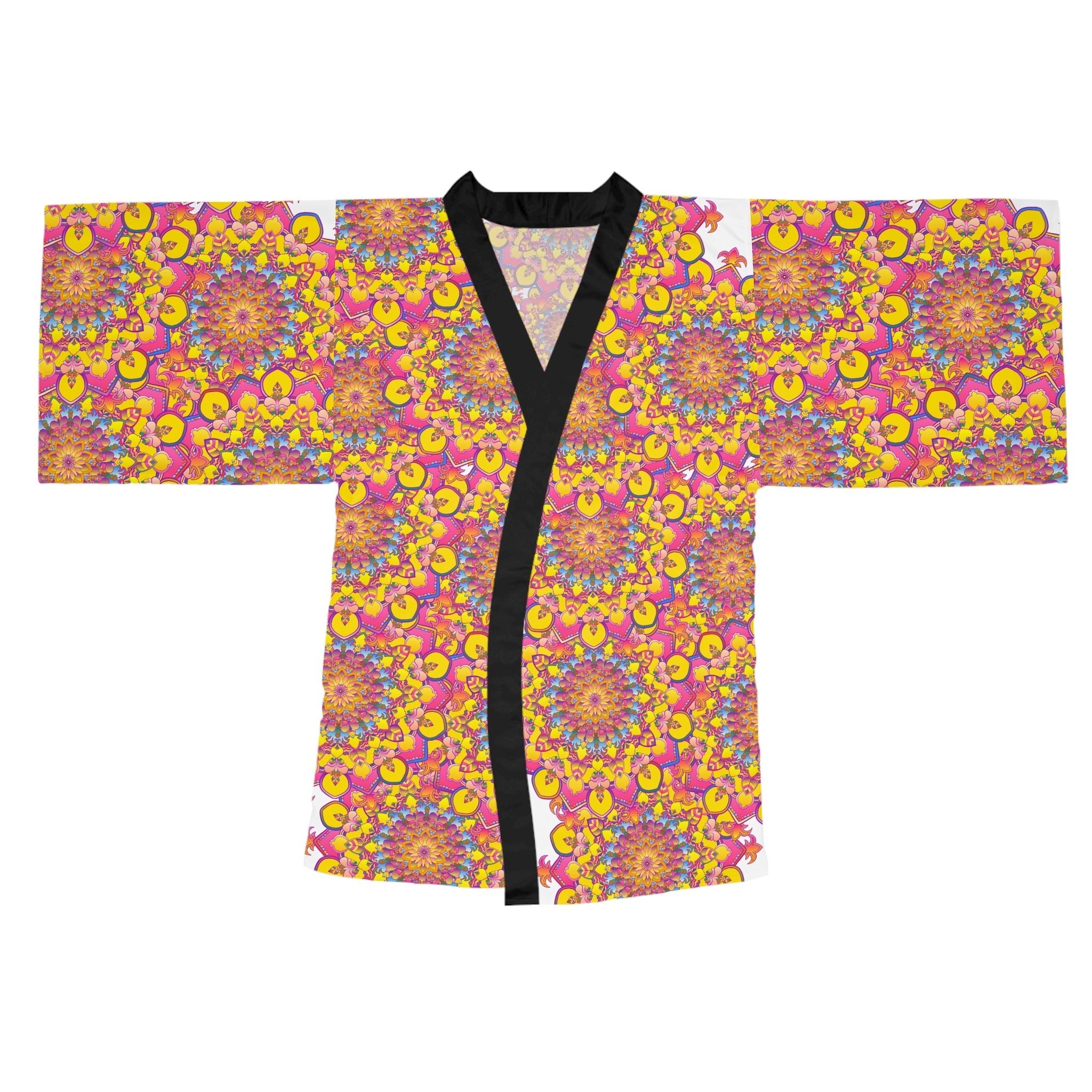 Mandala Kimono Robe - Spiritual & Colorful All Over Prints - Blululi