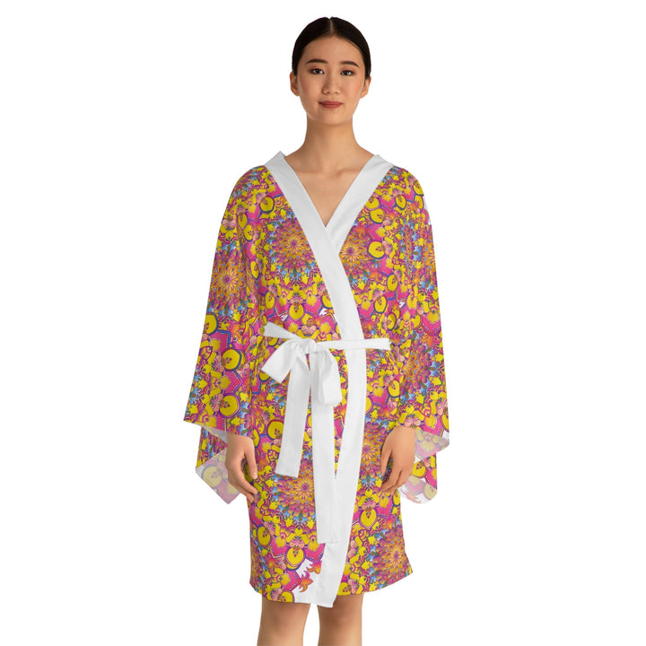 Mandala Kimono Robe - Spiritual & Colorful All Over Prints - Blululi