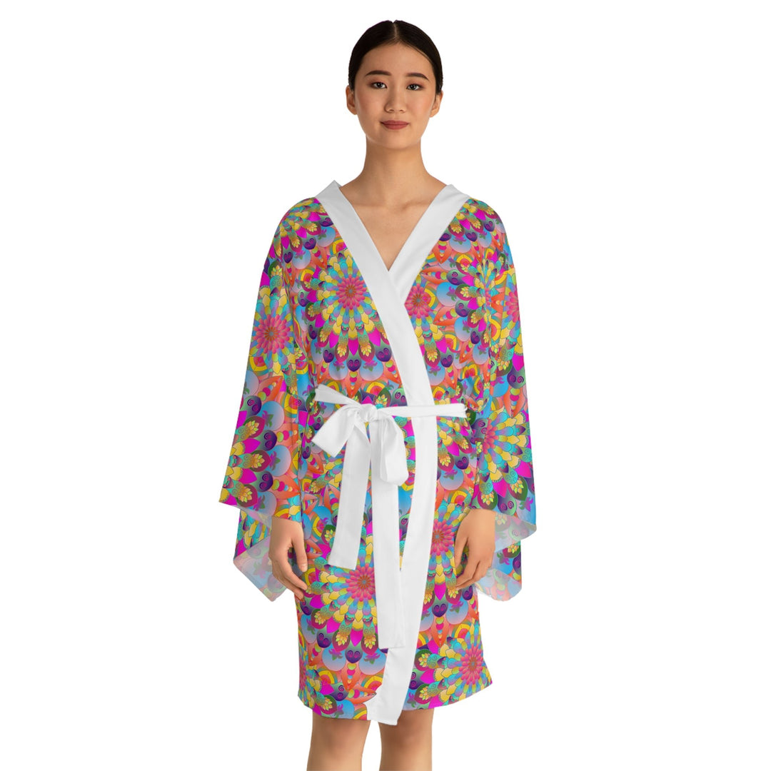 Mandala Kimono Robe - Spiritual & Colorful All Over Prints - Blululi