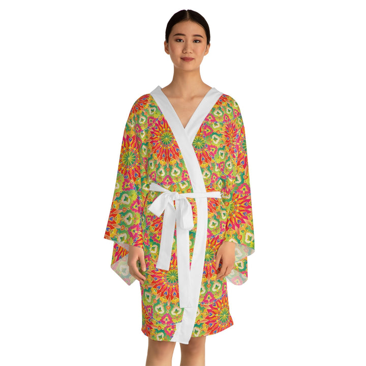 Mandala Kimono Robe - Vibrant Artwork All Over Prints - Blululi