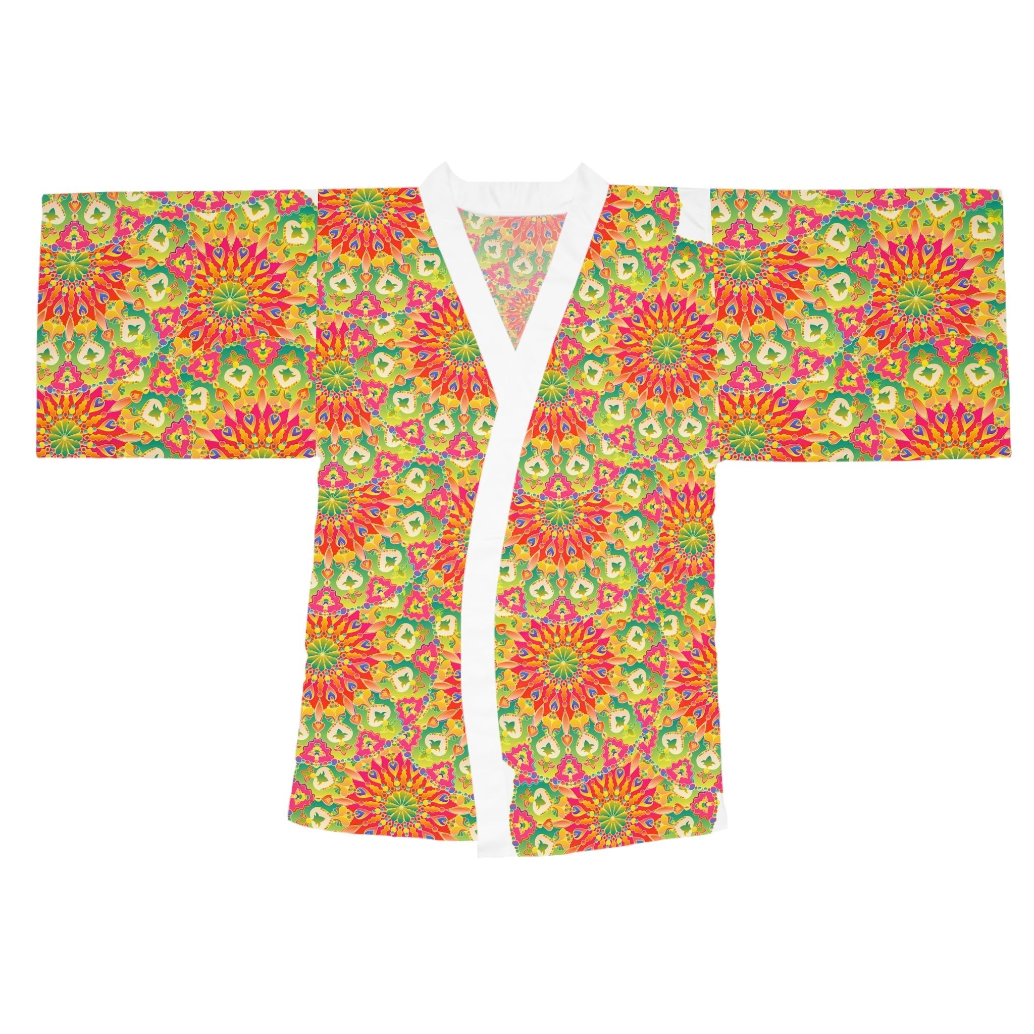 Mandala Kimono Robe - Vibrant Artwork All Over Prints - Blululi