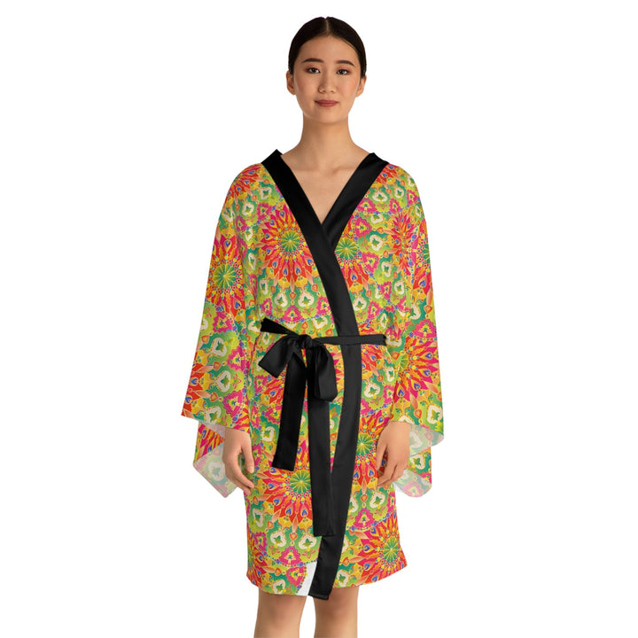 Mandala Kimono Robe - Vibrant Artwork All Over Prints - Blululi