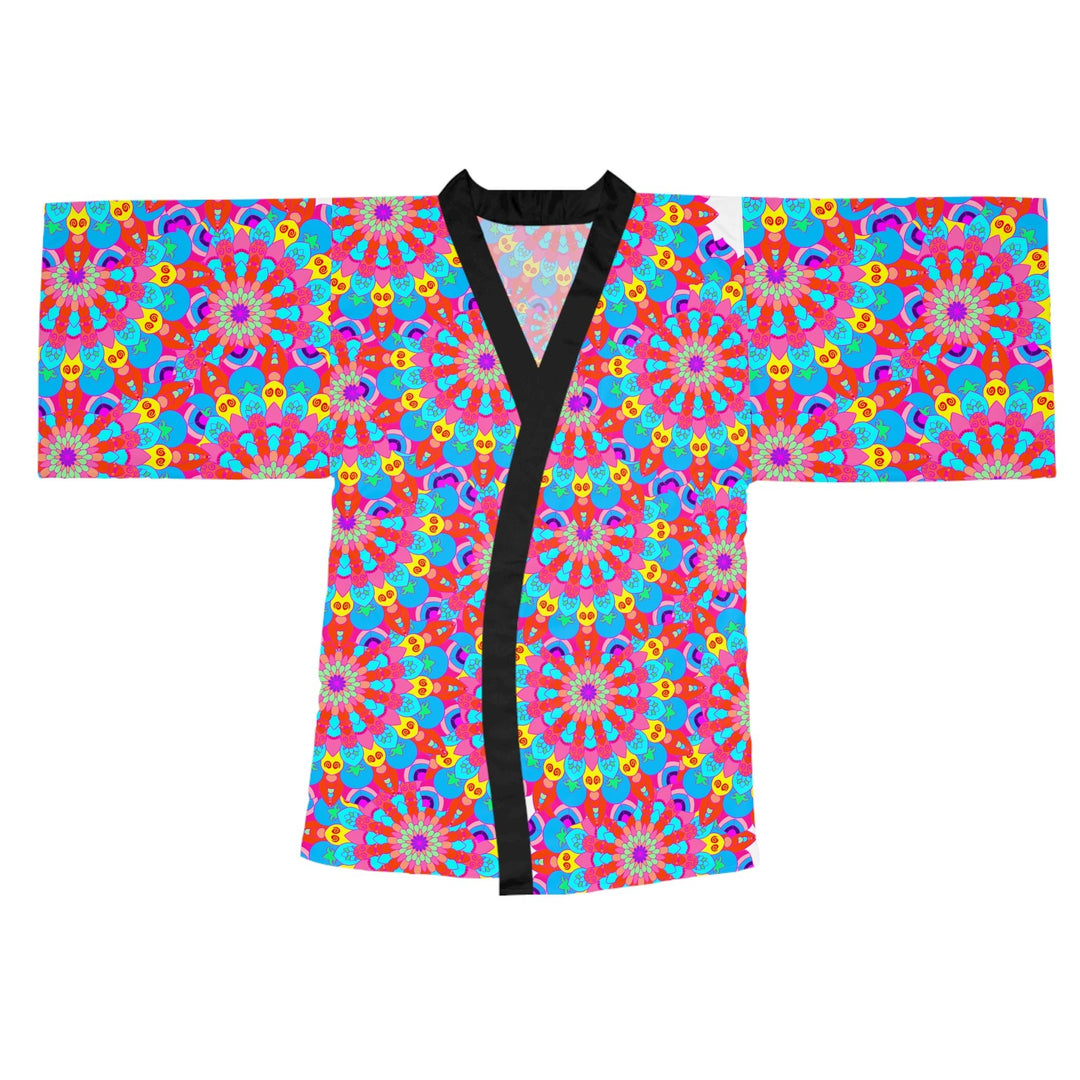 Mandala Kimono Robe - Vibrant Colorful Art All Over Prints - Blululi